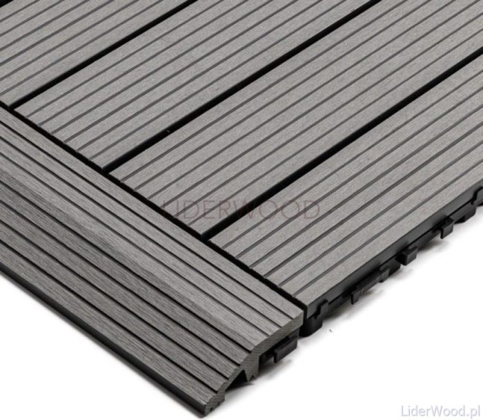 Composite Side Decking Tile Light Gray - Image 5