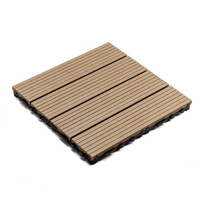 WPC podna obloga Honey Teak 30 x 30 x 2,5 cm