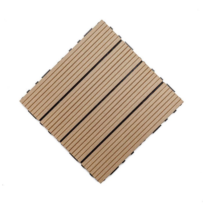 Composite Decking Tile Honey Teak 30 x 30 x 2,5 cm - Image 2