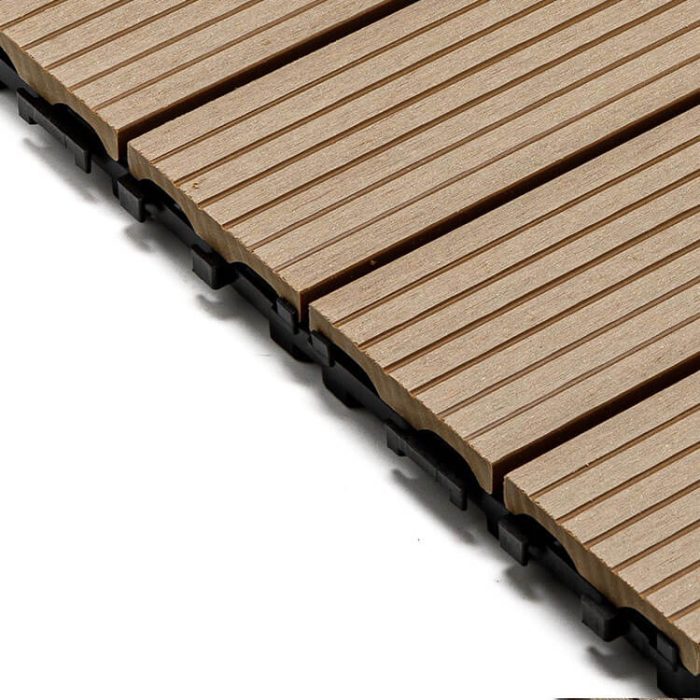 Composite Decking Tile Honey Teak 30 x 30 x 2,5 cm - Image 3