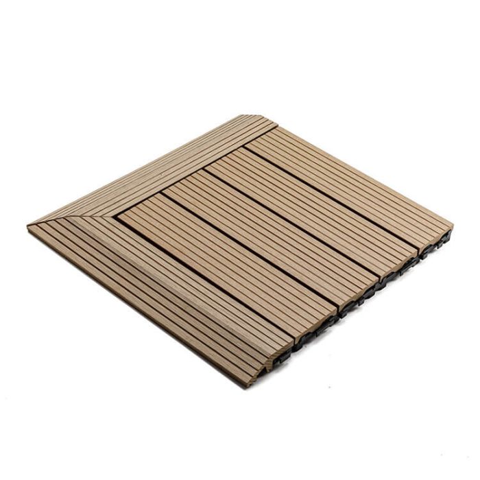 Composite Decking Tile Honey Teak 30 x 30 x 2,5 cm - Image 5