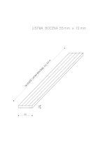 Skirting Trim Standard/3D Honey Teak – 2,4 m - Image 7