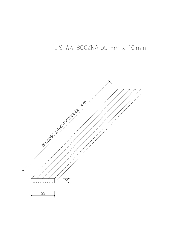 Skirting Trim Standard/3D Honey Teak – 2,4 m - Image 6
