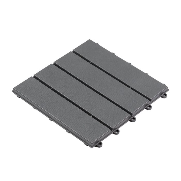 Decking Tile Uni-Floor Classic Gray 30 x 30 x 1,8 cm - Image 2
