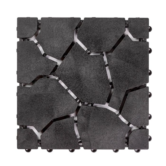 Podna obloga Uni-Floor Stone Anthracite 28 x 28 x 1,5 cm