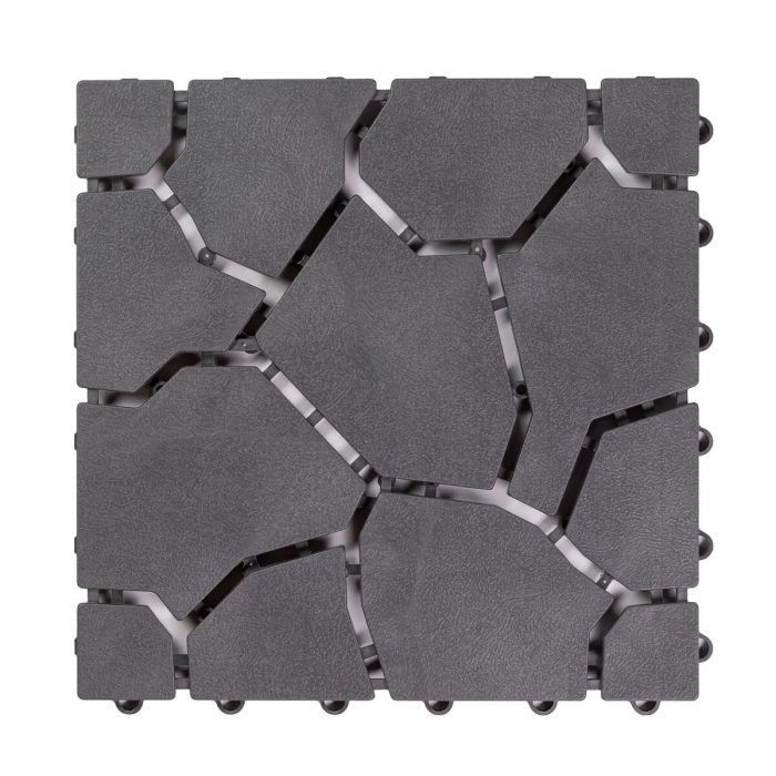 Podna obloga Uni-Floor Stone Gray 28 x 28 x 1,5 cm