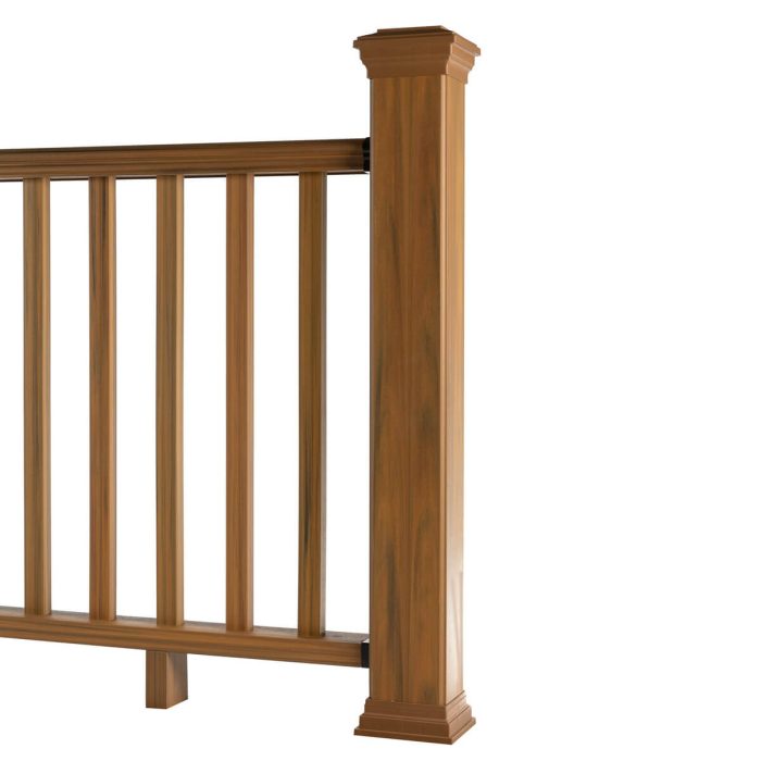 Composite Railing Amber – 8 balusters – 140 x 113 (1 post) - Image 2