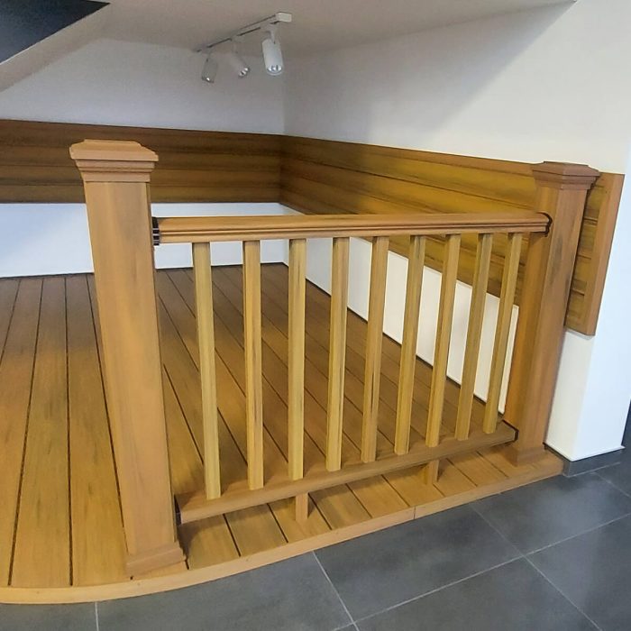 Composite Railing Amber – 8 balusters – 140 x 113 (1 post) - Image 5