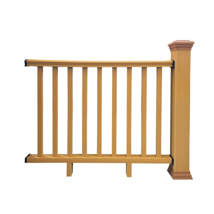 WPC ograda svijetli hrast 157 x 113 cm (2 stupa)