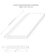 Composite Fence Board Standard Gray 162 x 20 mm – 1,8 m - Image 11