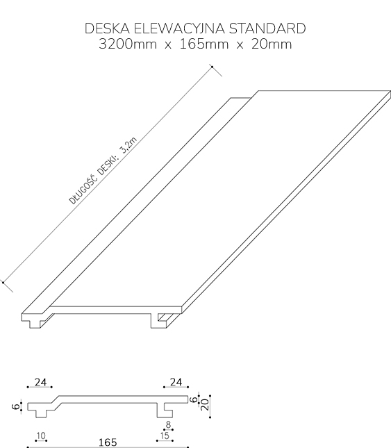 Standard Composite Cladding Board Light Gray- 3,2 m - Image 7