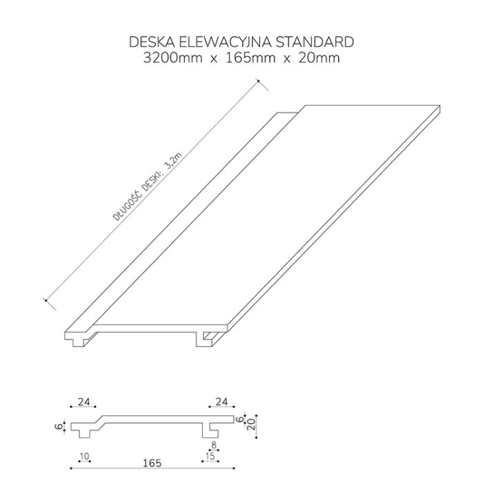 Standard Composite Cladding Board Light Gray- 3,2 m - Image 8